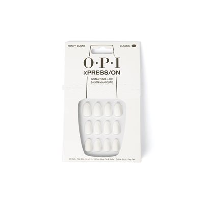 OPI Xpress ON Ongles Artificiels Funny Bunny Rond Classique