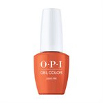 OPI Gel Color Liquid Fire 15ml (Metallic Mega Mix)