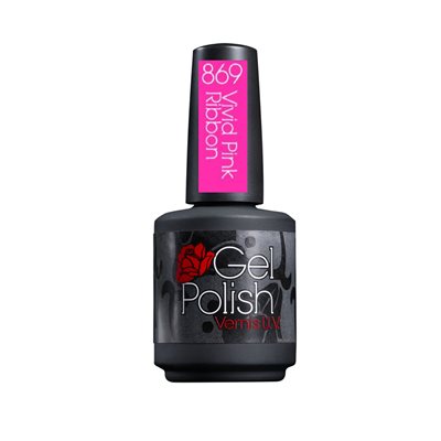 Rose Bella Gel Polish #869 VIVID PINK RIBBON 0.5 OZ +