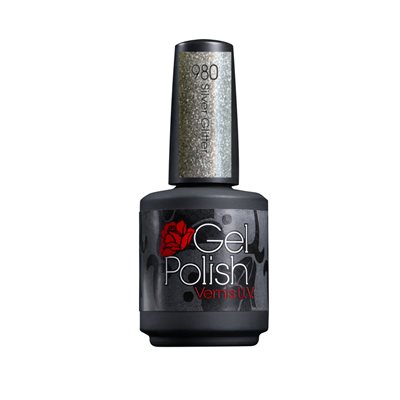 Rose Bella Gel Polish #980 SILVER GLITTER 0.5 OZ +