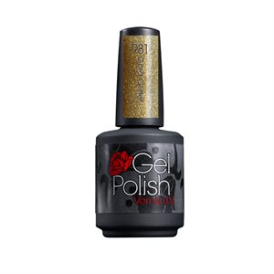 Rose Bella Gel Polish #981 GOLD GLITTER 0.5 OZ +