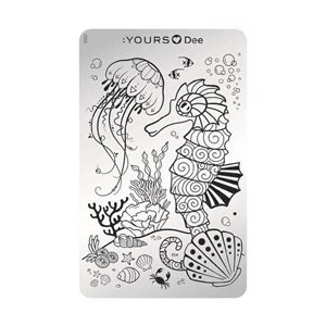 YOURS Loves Dee DEEP OCEAN Stamping Plate -