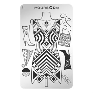 YOURS Loves Dee DRESS TO IMPRESS Stamping Plate -