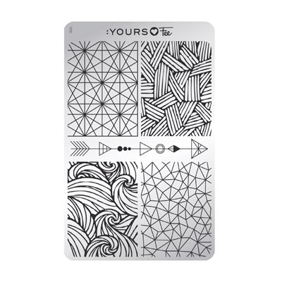 YOURS Loves Fee MODERN GEOMETRY Stamping Plate -