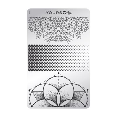 YOURS Loves Fee ANGULAR FADE Stamping Plate -