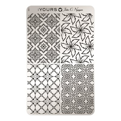 YOURS Loves John KALEIDOSCOPE Stamping Plate -