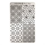 YOURS Loves John KALEIDOSCOPE Stamping Plate -