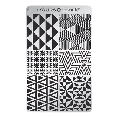 YOURS Loves Lecente ANGULAR SIX Stamping Plate -