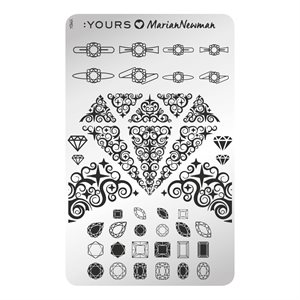 YOURS Loves Marian DIAMONDS ARE FOREVER Stamping Plate -