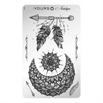 YOURS Loves Nataliya THE ELEMENT OF FIRE Stamping Plate +