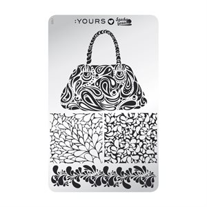 YOURS Loves Sascha HOLD MY PURSE Stamping Plate -