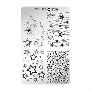 YOURS Loves Sascha AIM FOR THE STARS Stamping Plate +