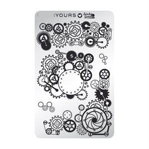 YOURS Loves Sascha MECHANICAL MADNESS Stamping Plate -