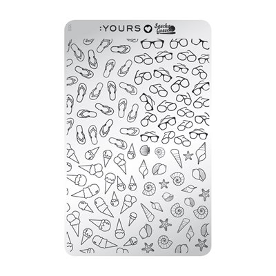 YOURS Loves Sascha SUMMER SALE Stamping Plate -