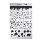 YOURS Loves Sascha LOVELY LIQUIDS Stamping Plate +