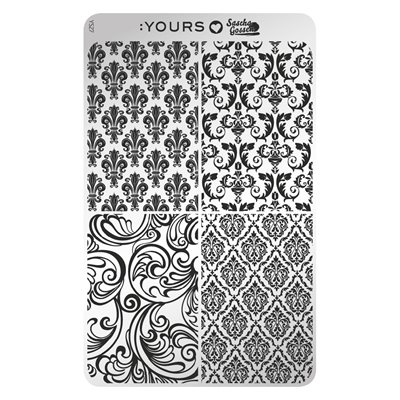 YOURS Loves Sascha IS THE BAR OK Stamping Plate +