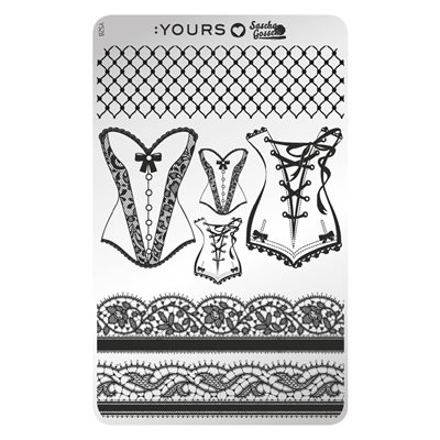 YOURS Loves Sascha SASCHA ROUGE Stamping Plate -