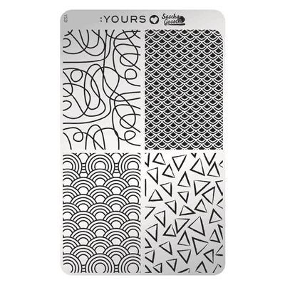 YOURS Loves Sascha FIGURE PLAY Stamping Plate -