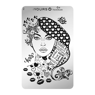 YOURS Loves Tracey FACE FACTS Stamping Plate +