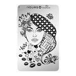 YOURS Loves Tracey FACE FACTS Stamping Plate +