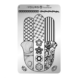 YOURS Loves Tracey IN GOOD HANDS Stamping Plate +