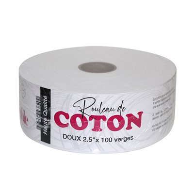 ADORABLE COTTON ROLL 100 YARDS 2.5 INCHES SOFT