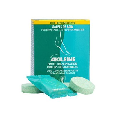 Akileine Galets de Bain Effervescents aux huiles essentielles 7 x 12 gr