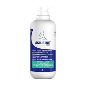 Akileine Creme Nutri-Reparatrice pieds tres secs 500 ml (avec pompe)