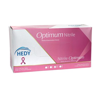 Optimum Gants de Nitrile Rose moyen (250) -