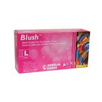 Aurelia Blush Pick Nitrile Large Gloves 200 PowderFree