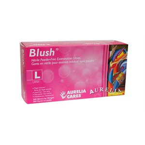 Aurelia Blush Pick Nitrile Large Gloves 200 PowderFree