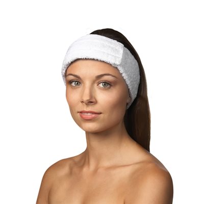 Bandeau de Ratine Blanc Ajustable -