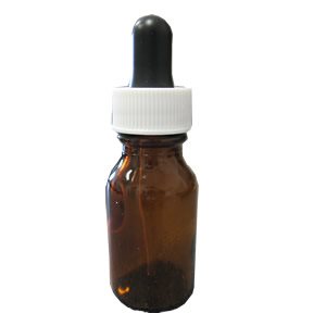 0.5 OZ BOTTLE BROWN WITH DROP COUNTER -