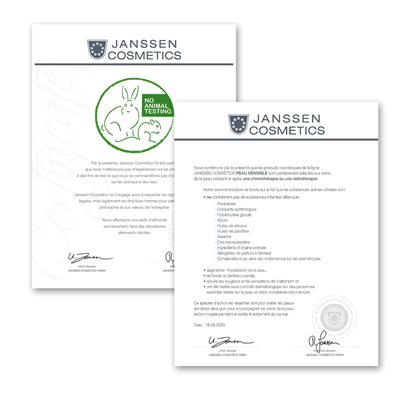 JANSSEN CERTIFICATE (No animal testing / oncology) +