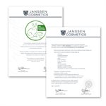 JANSSEN CERTIFICATE (No animal testing / oncology) +