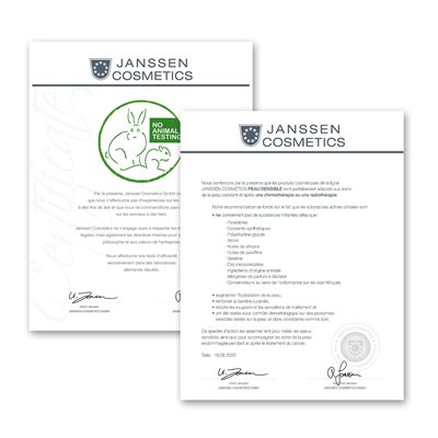 JANSSEN CERTIFICATE (No animal testing / oncology) +