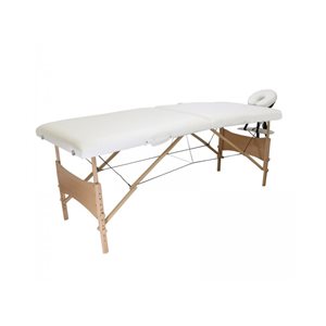 Table de Massage Portative Blanche Ch205 - 26 pouces -