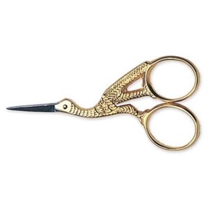 SILK SCISSOR SWAN GOLD