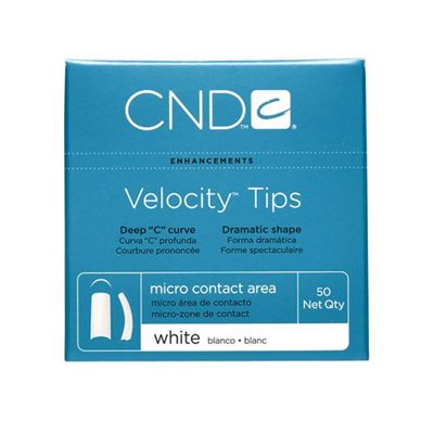 CND VELOCITY TIPS WHITE #5 50pk -