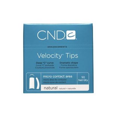 CND VELOCITY TIPS NATURAL #1 50 UN -