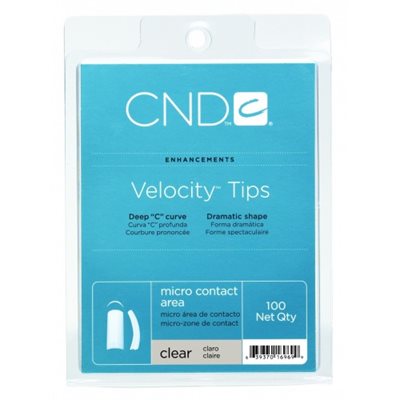 CND VELOCITY TIPS CLAIR Pqt de 100 -