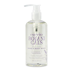 Cuccio Botanicals hand & body wash (LAVENDER+ROSEMARY) 236ml