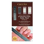 Cuccio Lime a ongles en acier Inox avec 6 recharges +