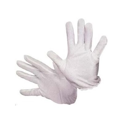 CUCCIO GANTS DE COTON BLANC (12 PAIRES) -