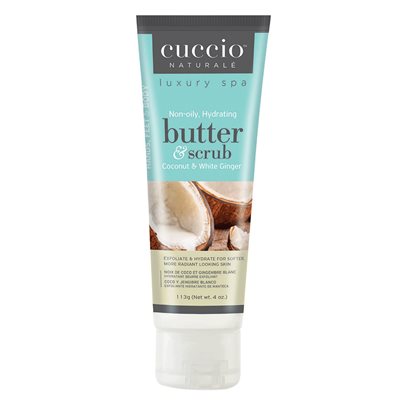 Cuccio Coconut & White Ginger Scrub 4 oz -