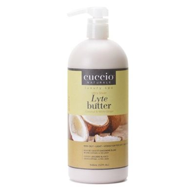 Cuccio Lyte Ultra Sheer Noix de coco et gingembre blanc 32 OZ