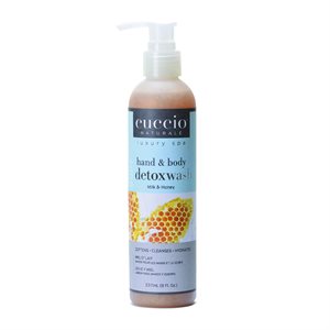 Cuccio Detoxwash Hand & Body Milk & Honey 8oz (With Pump)