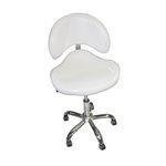 TABOURET AVEC DOSSIER BLANC DP 9951