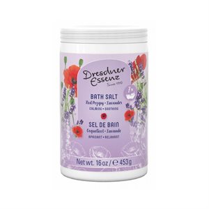 Dresdner Red Poppy Lavender Bath Salt 453 gr