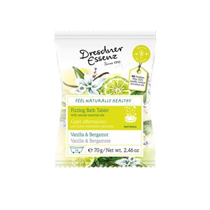 Dresdner Tablette Petillante pour le Bain Anti-Stress 70 Gr (Vanilla - Bergamot)